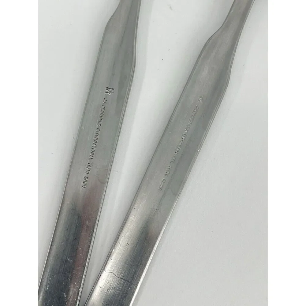 J A Henckels Zwilling Synergy Stainless Dinner Oval Soup Spoons 7 5/8” Set Of 2